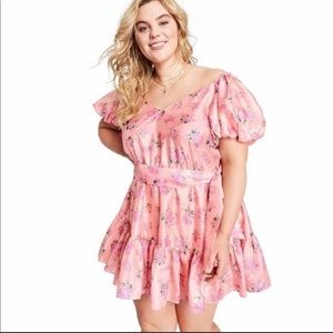 LoveShackFancy x Target Floral Pink Puff Sleeve Dress